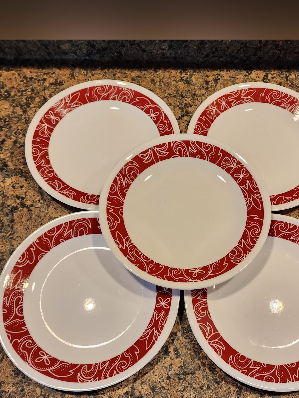 Corelle Bandhani 6 3/4" Bread Plates, Set Of 5